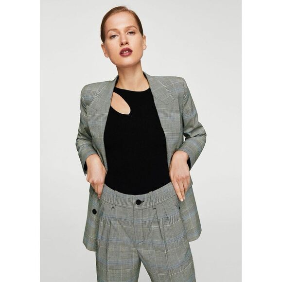 Mango Prince of Wales Suit Pants - Picture 13 of 14